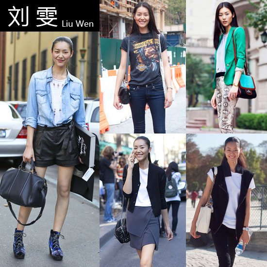 Street snaps of Chinese super models