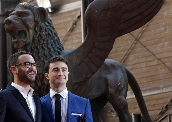 Daniel Radcliffe promotes 'Kill Your Darlings' in Venice