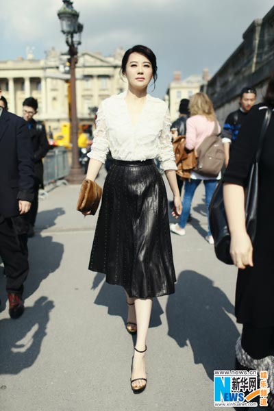 Xu Qing at 2015 S/S Valentino show