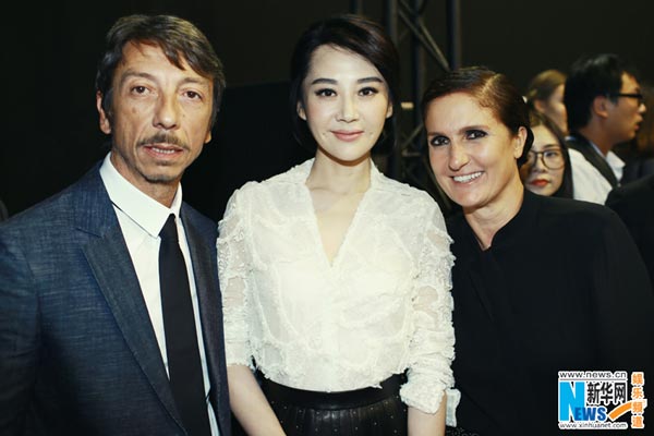 Xu Qing at 2015 S/S Valentino show