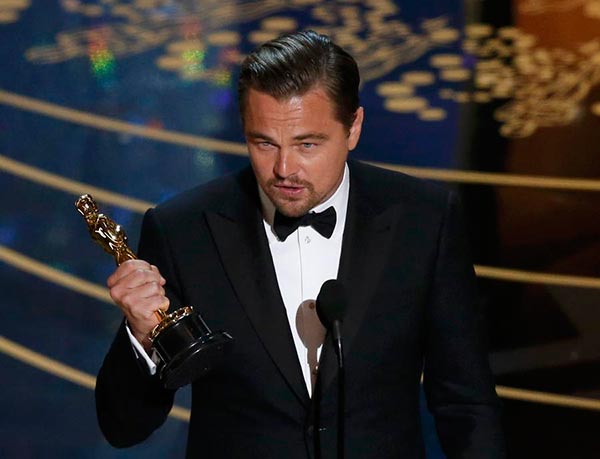Leonardo DiCaprio wins best actor Oscar