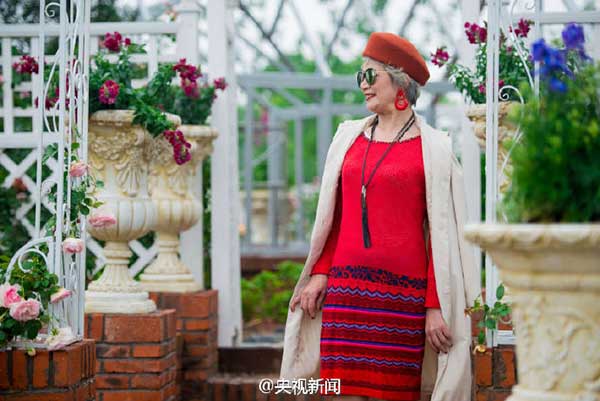 Chic grannies turn heads on Longhu mountain