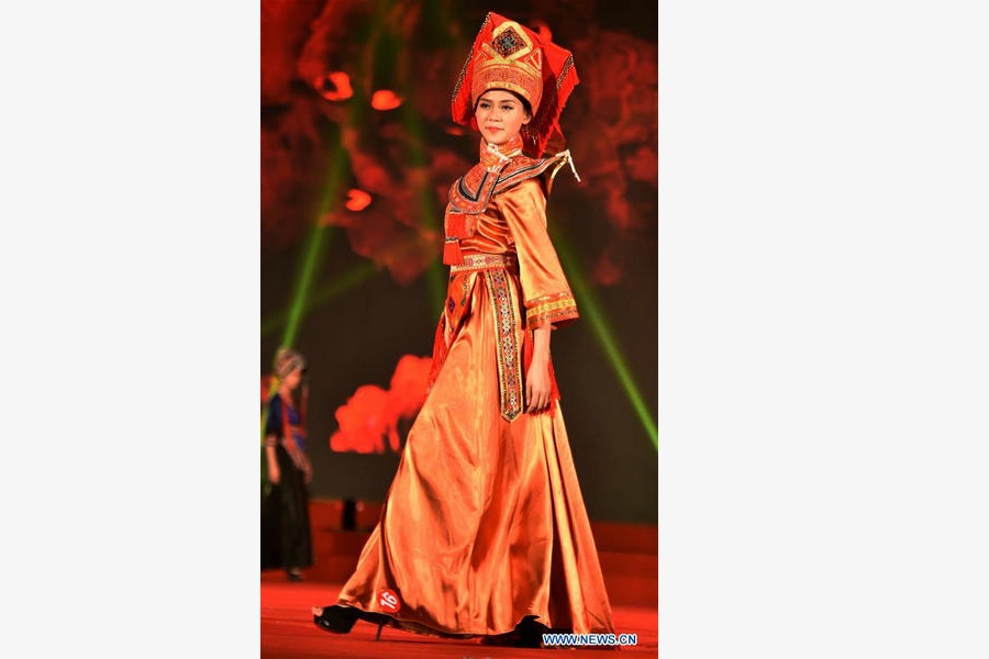 Models present fashion creations of Yao ethnic group