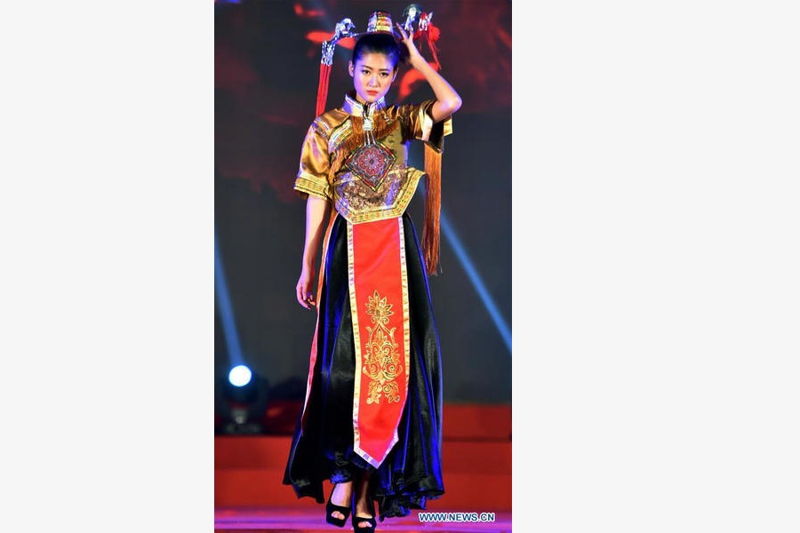 Models present fashion creations of Yao ethnic group