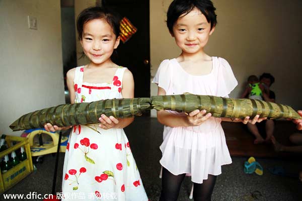 Different styles of Zongzi