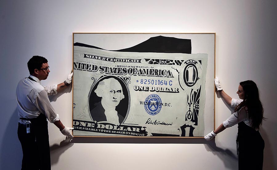 US dollar inspired art to be auctioned at Sotherby's