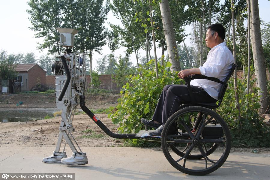 School dropout farmer creates robots