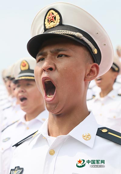 Chorus of the PLA gears up for Sept 3 parade