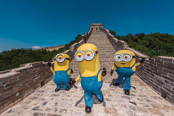 'Minions' conquer the Great Wall
