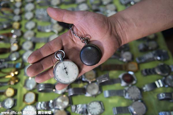Chasing time: Man amasses large watch collection