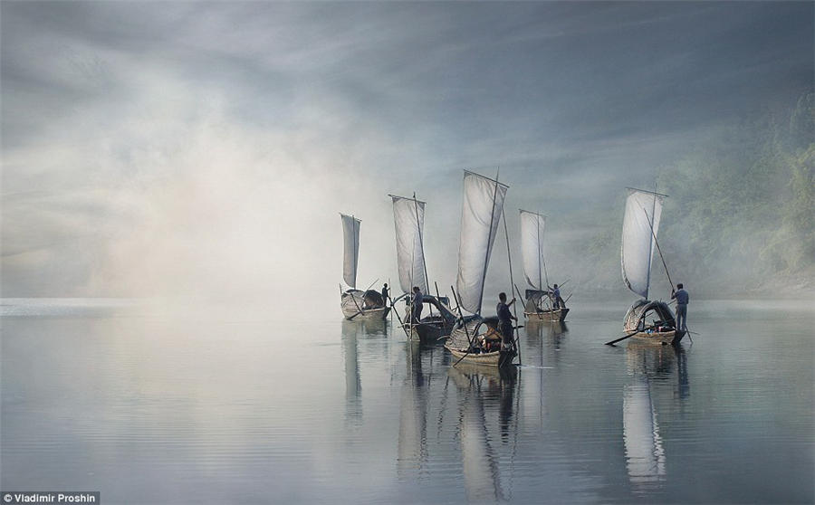 Photograph portraying Chinese fishermen wins top prize