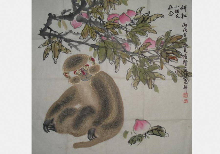 Monkey portraits by Chinese ink painting masters -Chinaculture.org