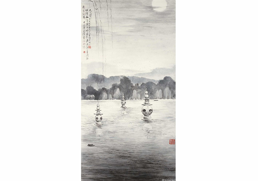 Chinese painters capture beauty of Hangzhou