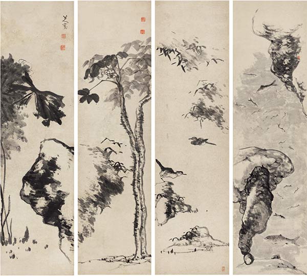 Tang Yin's calligraphy scroll sold high at Beijing auction