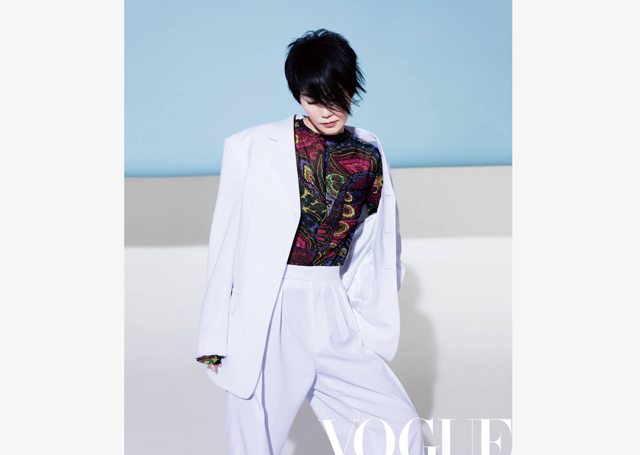 Chinese singer Faye Wong poses for 'Elle' magazine