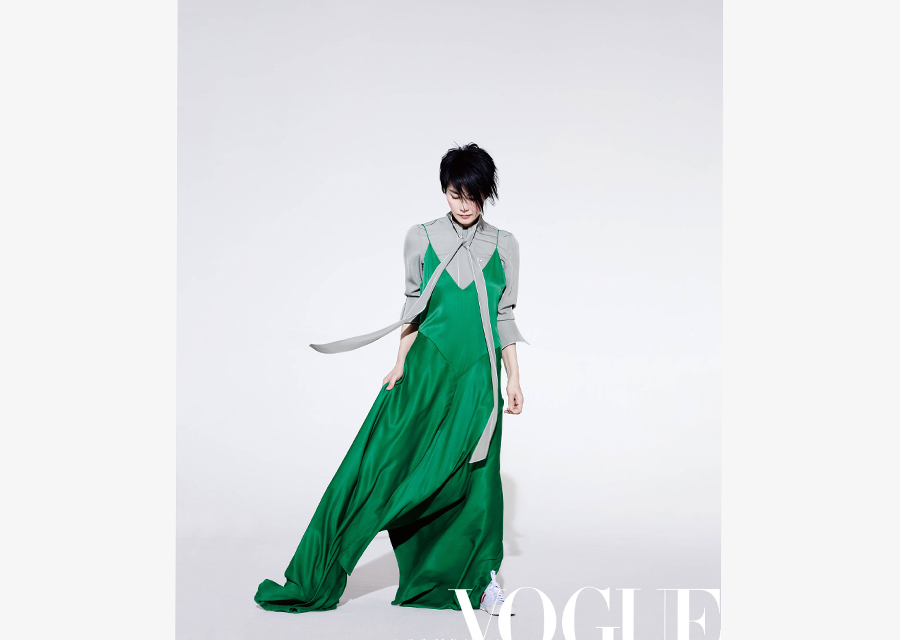 Chinese singer Faye Wong poses for 'Elle' magazine