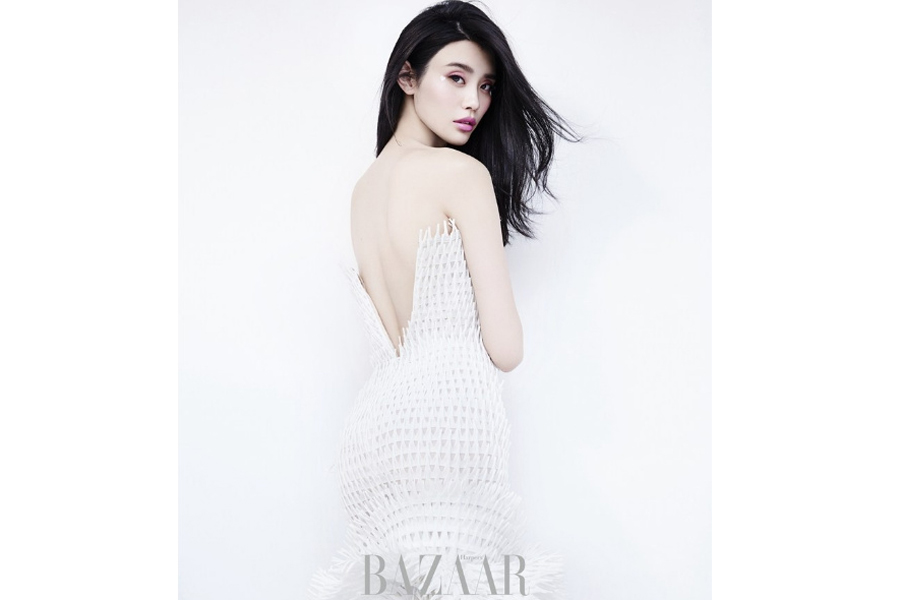 Chinese model Xi Mengyao poses for fashion magazine