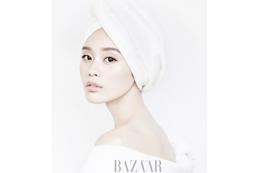 Chinese model Xi Mengyao poses for fashion magazine