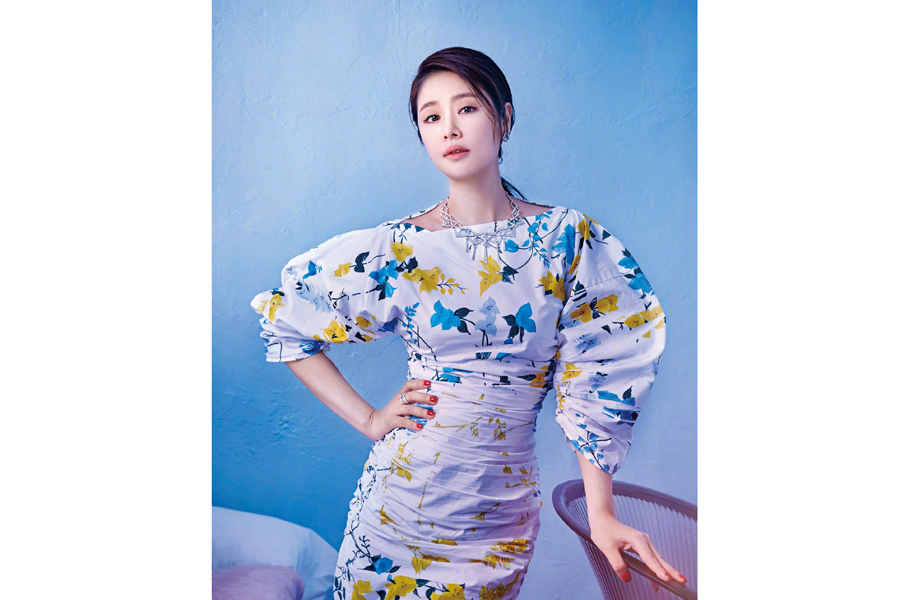 Actress Ruby Lin poses for fashion magazine