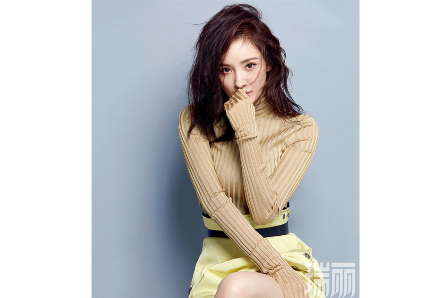 Fashion icon Yang Mi poses for fashion magazine