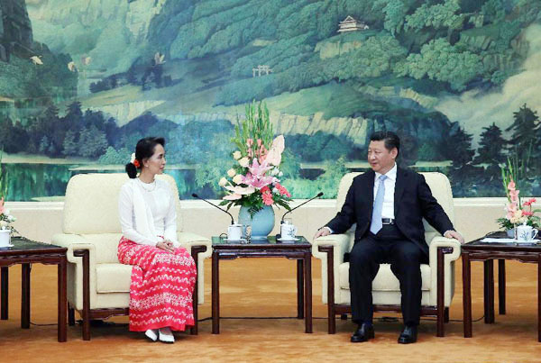 Suu Kyi's visit boosts bonds of neighbors