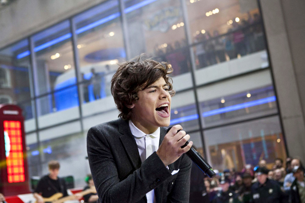 'One Direction' performs on NBC's Today show