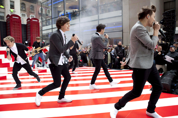 'One Direction' performs on NBC's Today show