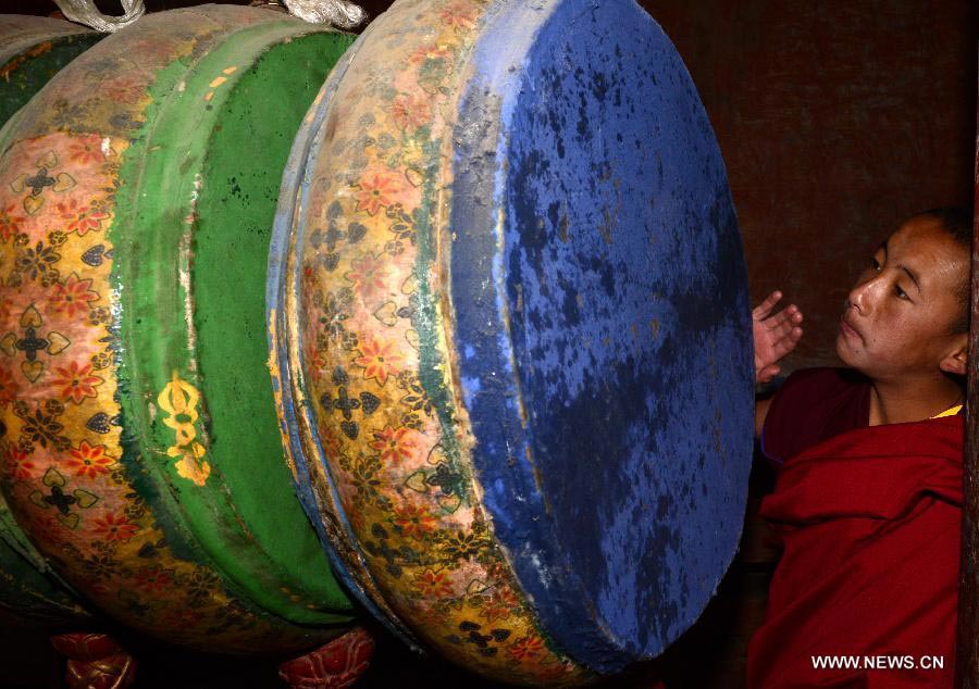 Life of young monks in Tibet