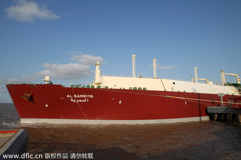 Top 10 natural gas suppliers to China in 2013