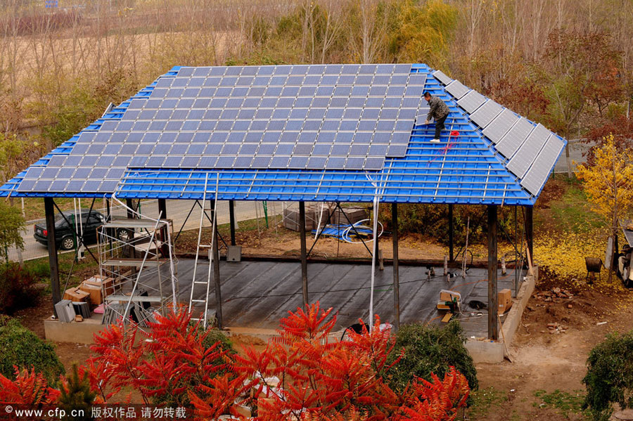 Solar power offers low-carbon living