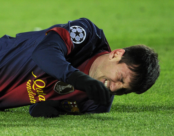 Barca confirm Messi only has bruised left knee