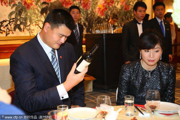 Yao Ming attends promotion event in E China