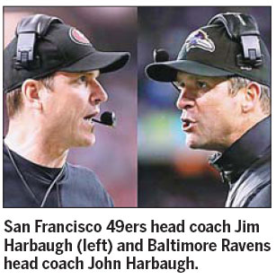 Harbaugh clash, 49ers to meet Ravens in Super Bowl
