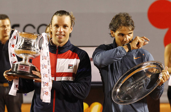 Zeballos surprises Nadal to win Chilean Open
