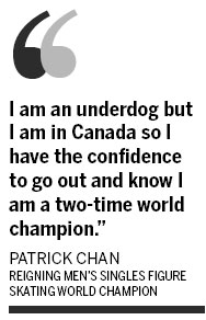 Chan takes on underdog role