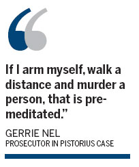 Prosecutor calls Pistorius cold-blooded killer