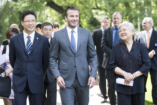 David Beckham's second visit to China