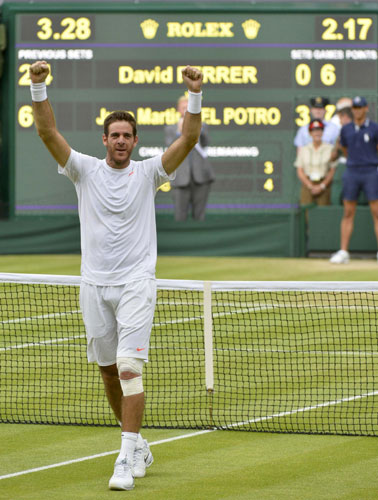 Juan Martin del Potro's quarter-final Wimbledon