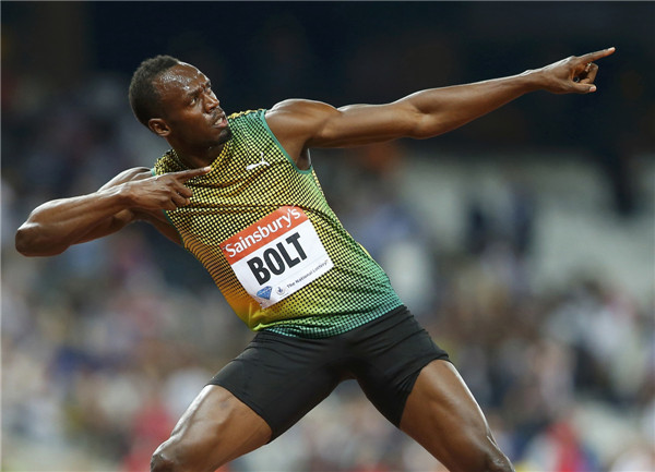 Bolt wins 100m at London's Olympic Stadium