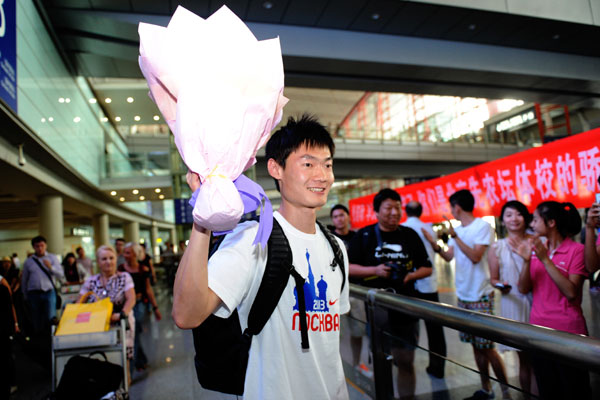 Sprinter Zhang Peimeng returns to Beijing