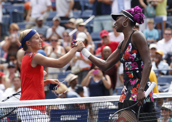 Venus Williams upsets Flipkens at US Open