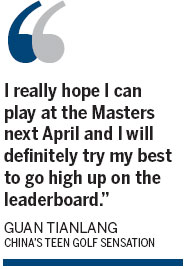 Guan aiming to return to Masters