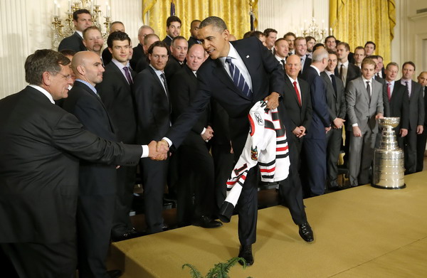 Blackhawks honored at White House