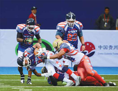 American football debut earns rave reviews from Chinese fans