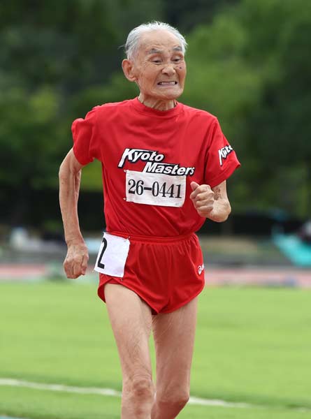 103-year-old challenges world's fastest man
