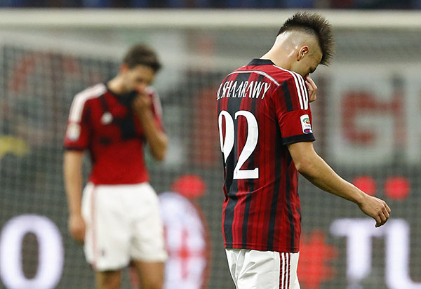 AC Milan loses 2-0 at home to Palermo in Serie A