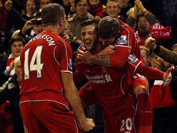 Lallana double helps Liverpool end 2014 on a high