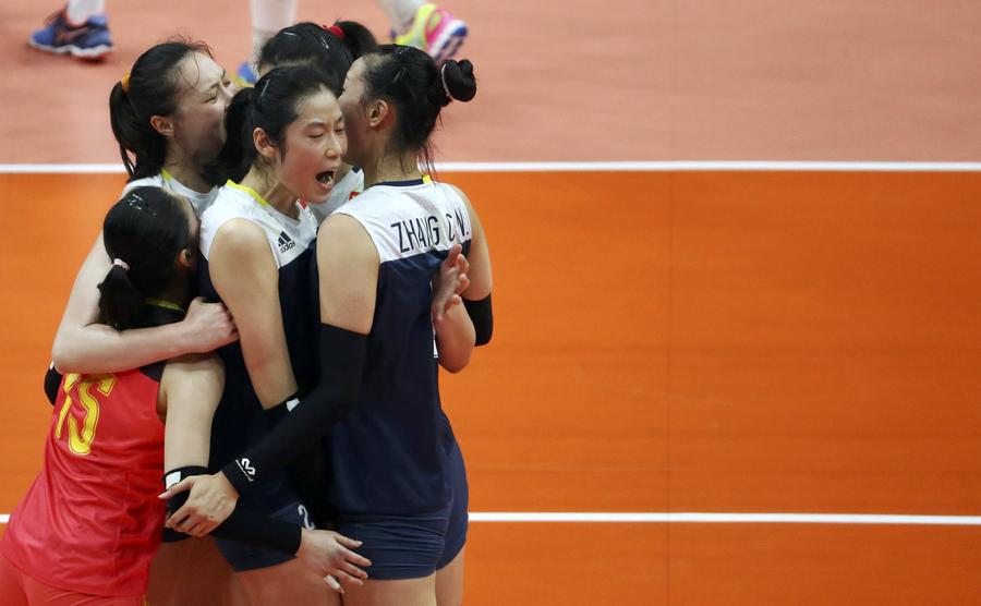 China edges Brazil in volleyball quarterfinals