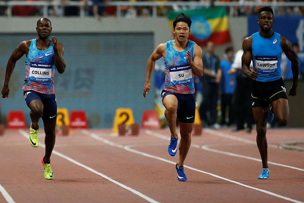Gong brings hosts opening gold, Su wins 100m at Shanghai Diamond League