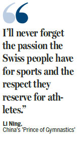 Li's legacy earns Swiss salute